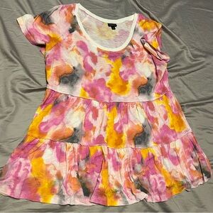 Torrid size 2 Pastel Tie-Dye Top